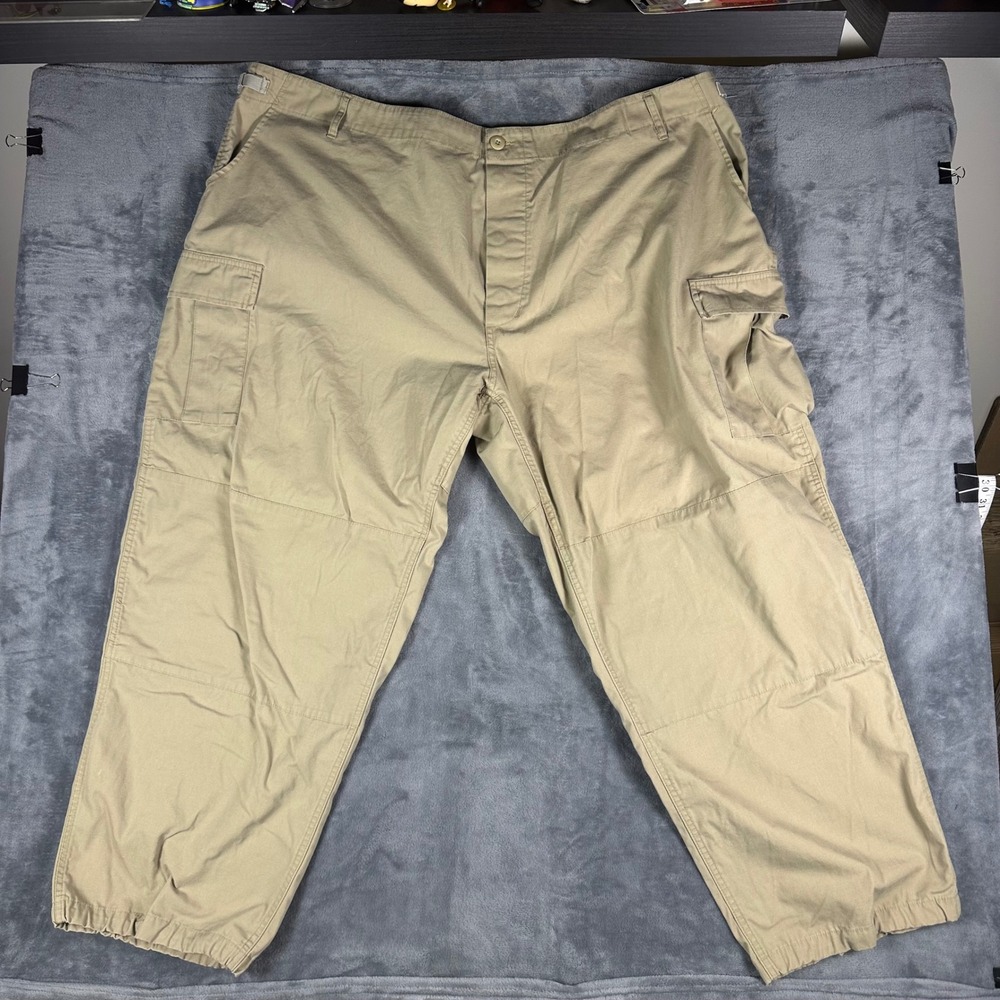 Vintage Atlanco Tactical Cargo Pants Mens 4XL Tan Ripstop Military Utility Korea